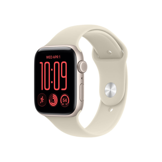 Apple Watch SE 3 GPS + Cellular 40mm Starlight Aluminium Case with Sand Sport Band