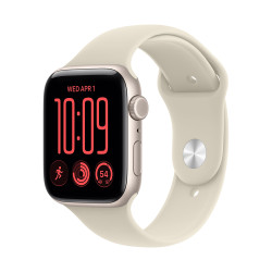 Apple Watch SE 3 GPS + Cellular 44mm Starlight Aluminium Case with Sand Sport Band