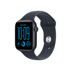 Apple Watch SE 3 GPS 40mm Midnight Aluminium Case with Navy Blue Sport Band