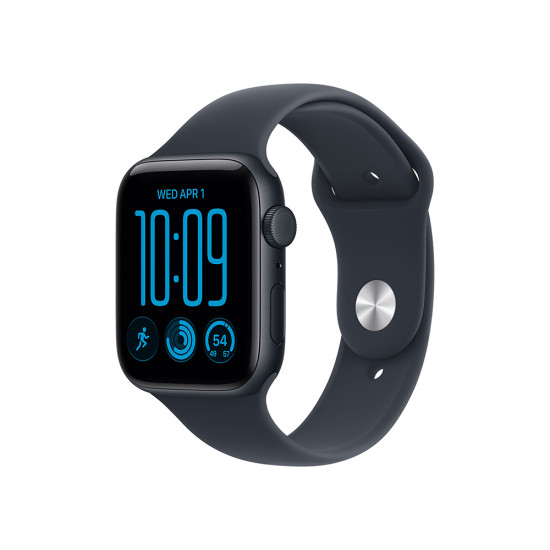 Apple Watch SE 3 GPS 40mm Midnight Aluminium Case with Navy Blue Sport Band