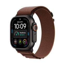Apple Watch Ultra 4 GPS + Cellular 49mm Black Titanium Case with Burgundy Alpine Loop