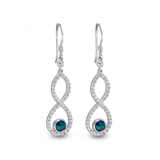 Wellington Jeweller - Infinity Triplet Opal Earrings